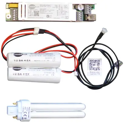 Kit conversione elemento emergenza per CPL 7…18W, q4, quadro, fissaggio laterale 