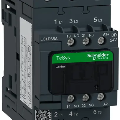 Contattore Schneider Electric LC1d65Abd 24VDC 
