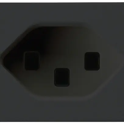 Presa INS FLF Hager tipo 23 nero morsetti a vite 