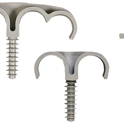 Brida tubo Fix Ring 25mm grigio chiaro 