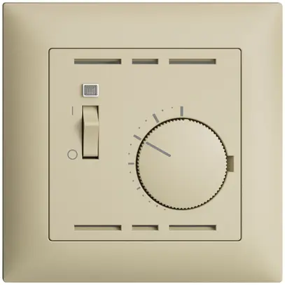 Termostato ambiente INC vanille, EDIZIOdue, con interrutore 