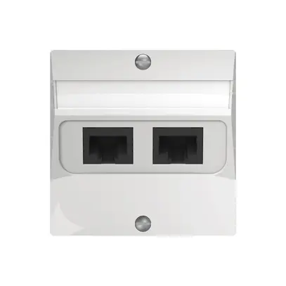 Boîte de raccordement ENC SIDUS 2×RJ45 blanc brillant 