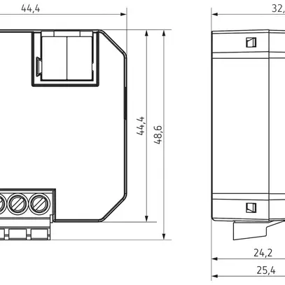 Attuatore-variatore KNX INS Theben DU 1, DALI-2, 1 canale 