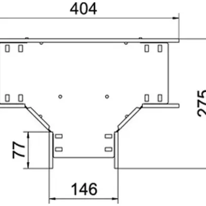 Pezzo a T BET RT 60×150mm acciaio zincato a caldo per immersione 