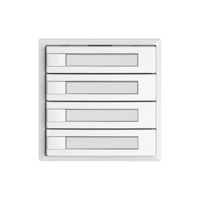 Universaltaster EDIZIO.liv UNI SNAPFIX® 5…48V o.LED 4× 1-Tbed.Pap.ws 