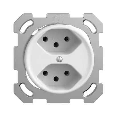 Presa INC STANDARDdue 2×T13 1×S bianco 