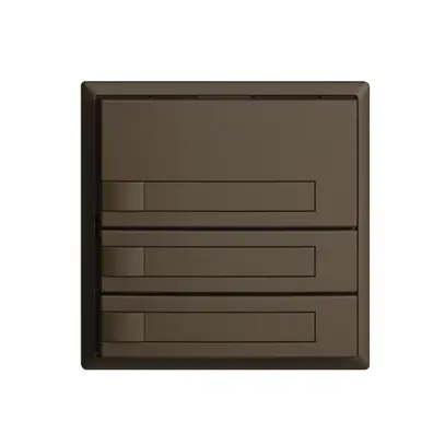 Poussoir KNX RGB EDUE, 250mW, s.LED, a.insert papier, 3×poussoir, 1×touche, cof 