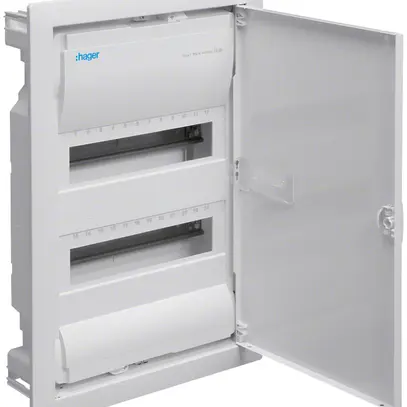 Distributore INC Hager volta 2-file 24UM IP30 348×505×94.5mm 
