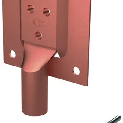 Kit di raccordo per lamiera AV 71 Cu nudo, capocorda press.Ø 8mm 