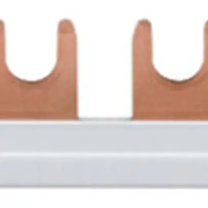 Kammschiene Hager KD 1P 1L Gabel 16mm² 80A 210×12mm weiss 