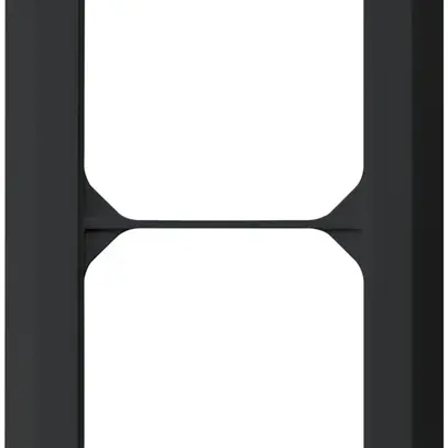 Telaio di copertura INC kallysto.line 2×1 nero 92×152mm 
