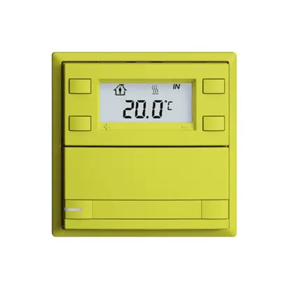 Poussoir RTH ENC KNX 1× EDIZIOdue F lemon, avec pap.+LED RGB 