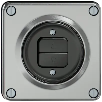 Pulsante tapparelle ELEMENT 1P 2 tasti alluminio 