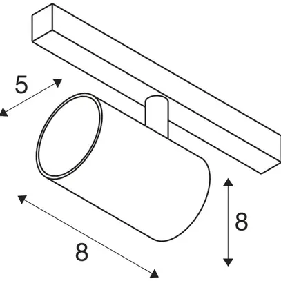 Spot LED SLV NUMINOS XS 48V TRDCK DALI 8.7W 720lm 930 55° Ø50×80mm bc/bc 