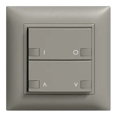Station centr.-sec. ENC ON-OFF moteur IR ZEP 2c/2t EDIZIOdue gris foncé 