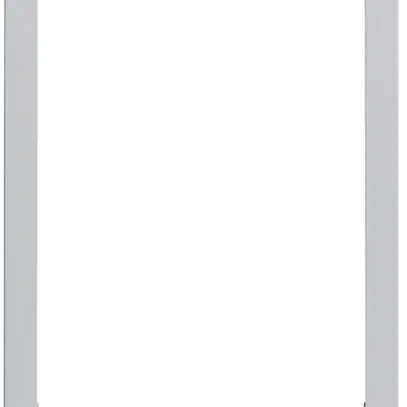 Cadre design vidéo Hager elcom.touch carré gris clair 