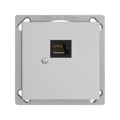 Boîte INC 1×RJ45/u 8P EDIZIOdue gris clair R&M swissline 