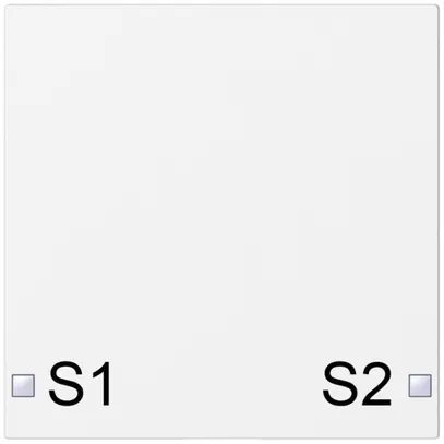 Touche SIDUS 1/2f pour senseur poussoir impression S1/S2, blanc 