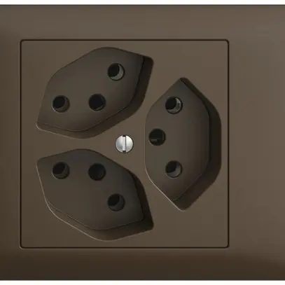 Presa INS EDIZIOdue 3×T13 coffee 3×S 45…69mm 