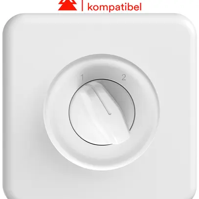 UP-Drehschalter STANDARDdue m.Drehgriff Umschalter 1P 1-2 T=40mm ws 