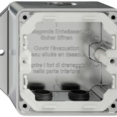 Intestazione AP ELEMENT SNAPFIX® 1×1 111×93mm alluminio opaco 2 entrate 