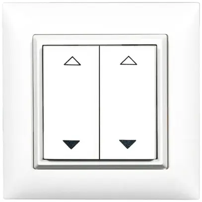 Pulsante RF AP ALADIN EnOcean EDIZIOdue, 2-volte, bianco, V/Λ 