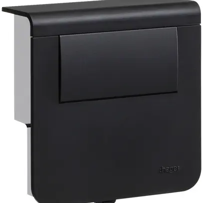 Support d'appareil Hager noir pour SL20080 avec transformateur 24V 30W 