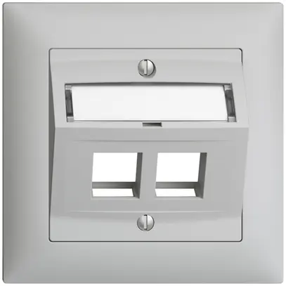 Kit montaggio INC Edue FMI c.cappa d.uscita obliqua p.2×Keystone grigio chiaro 
