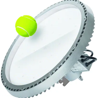 Proiettore LED DOTLUX LIGHTSHOWERball 140W 5000K Ø405×220mm a prova d.palla DALI 
