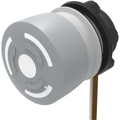 Pulsante a fungo EAO 84 1NC cavo 300mm Ø22.3mm grigio/nero 
