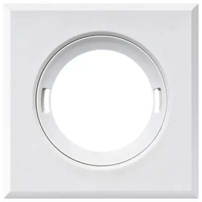 Coperchio ESYLUX per rilevatore FLAT plastica opaco quadrato bianco 