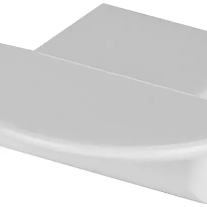 Pièce d'extrémité LDV PF01/EC, pour profilé à rebord PF01, sans entrée, gris 