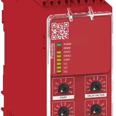 Relais de sécurité SE XPSUAT, 10fonctions/1circuit, 24V 3Fnr/3Fr/1O/2T PLe res. 