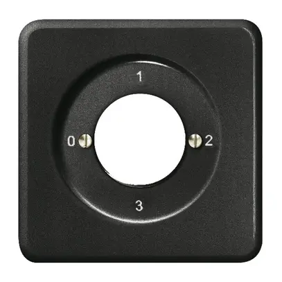 UP-Frontset FH 0-1-2-3 schwarz für Schlüsselschalter 