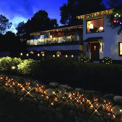 Ghirlanda luminosa System 24 Extra, 2×1m, nero, 2.1W, 98 LED, bianco caldo 