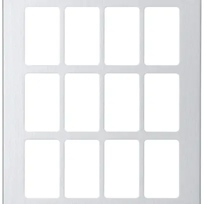 Plaque de montage Hager FLF 3/5 3×4 aluminium anodisé 