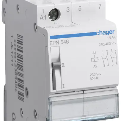 Teleruttore Hager 2UM 230VAC 110VDC 1 apertura 3 chiusura 0 invertitore 