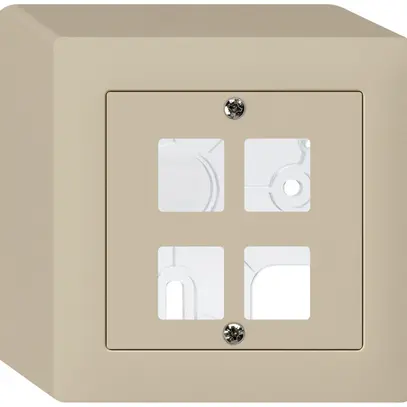 Kit frontale AP kallysto Q per 4 moduli beige 