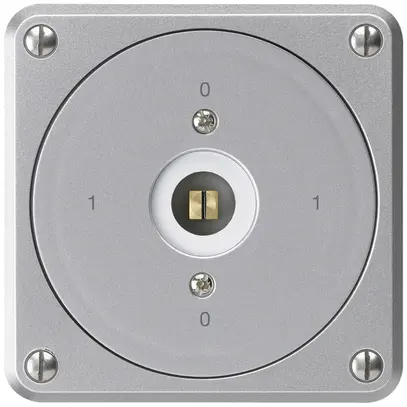 Interruttore a chiave quadrata INC robusto senza coperchio 0/1P alluminio combi 