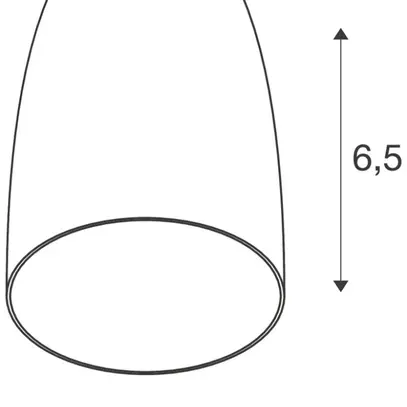 Paralume SLV PURI 2.0 Dome tondo conico Ø55×65mm alluminio 