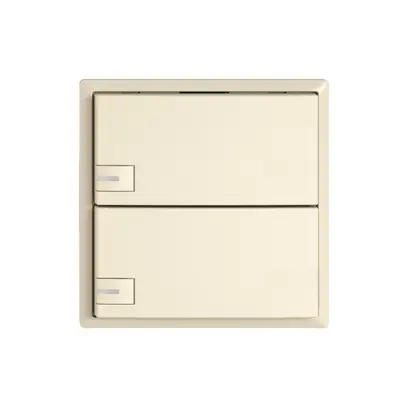 Pulsante KNX RGB EDIZIO.liv SNAPFIX® sensore temp.RGB-LED 2× com.1T cr 