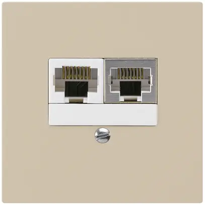 Scatola INC kallysto 2×RJ45s+u separato beige 