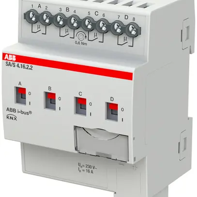 Actionneur-commutateur KNX AMD ABB SA/S4.16.2.2, 4-fois, 16A 