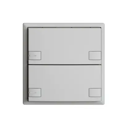 Poussoir KNX RGB EDUE, 250mW, a.LED RGB, 2×poussoir, comm.2×touches, grc 
