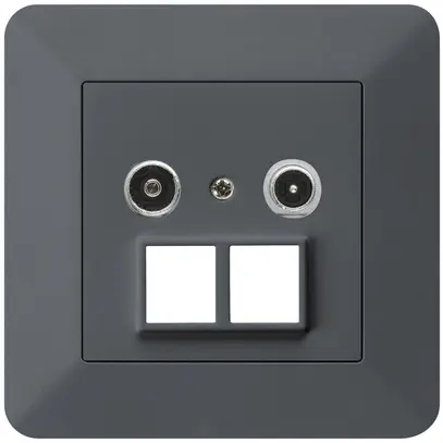 Prise multimédia ENC kallysto.trend R/TV 11dB 2GHz anthracite 