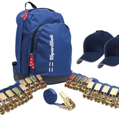 Jeu de courroies de cerclage Plica avec cliquet 5m 25mm polyestère bleu 20pièces 