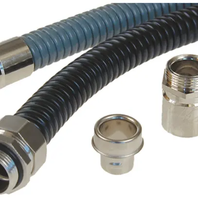 Tuyau métallique Plica Ferroplast NW/DN 36 Ø35/42.9mm 10m acier/PVC gris 
