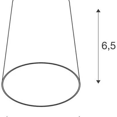 Abat-jour SLV PURI 2.0 Cone rond conique Ø55×65mm or 