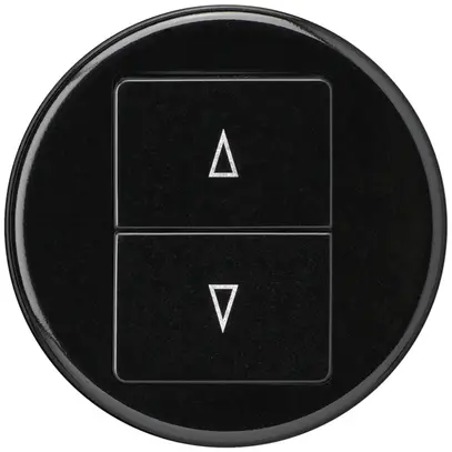 Pulsante per tapparella basico nero con 2 tasti di comando 