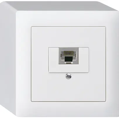 Boîte AP kallysto 1×RJ45s blanc 